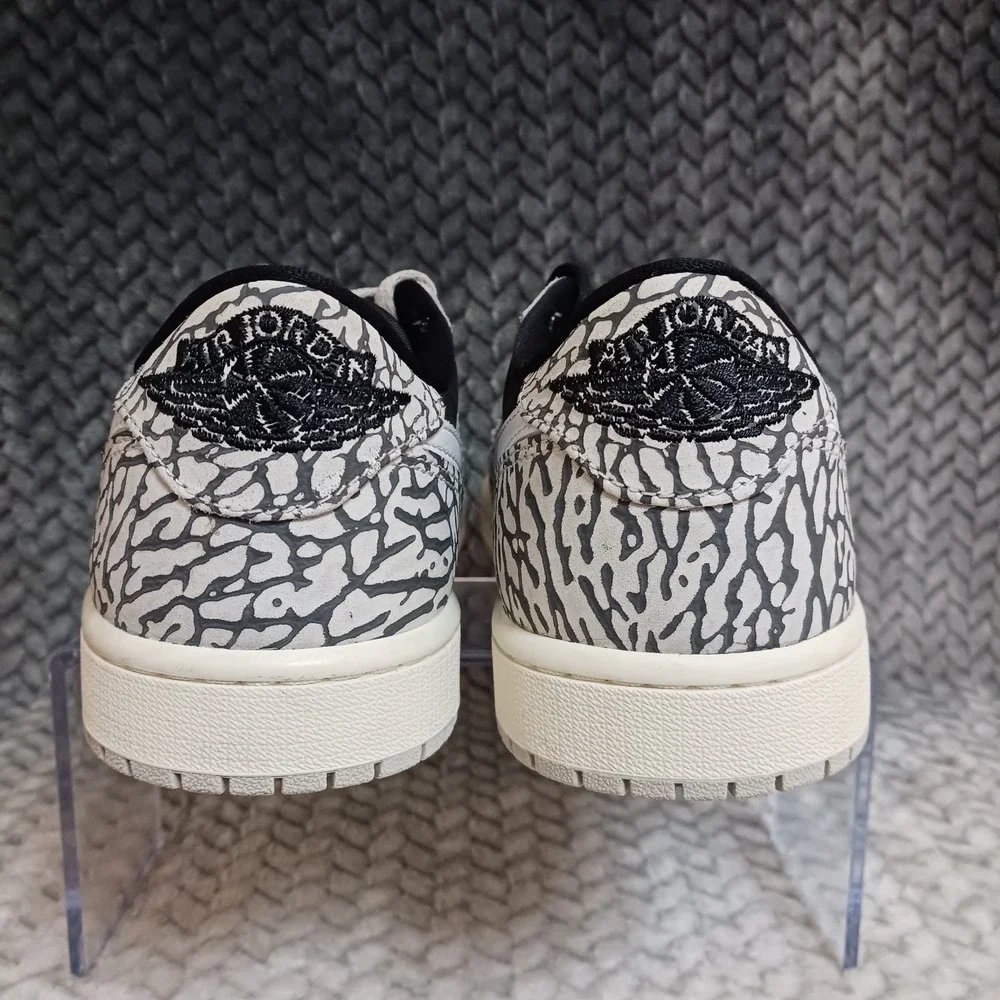 Air Jordan 1 Retro OG Low Black Cement Men's Sneakers Shoes Size 8
